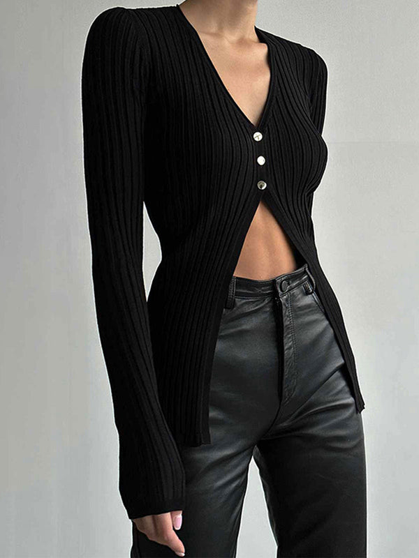 Free Your Mind Uzun Kollu Örgü Üst 