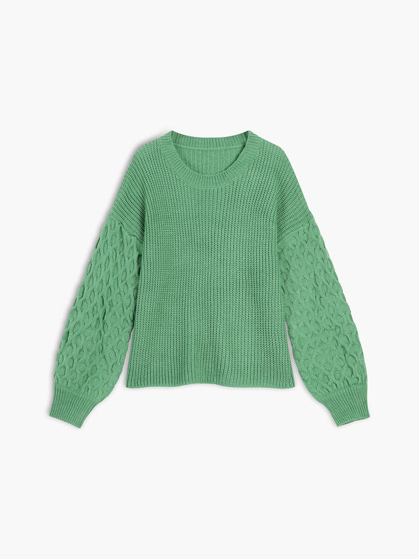 Acquainted Cable Knit Sweater