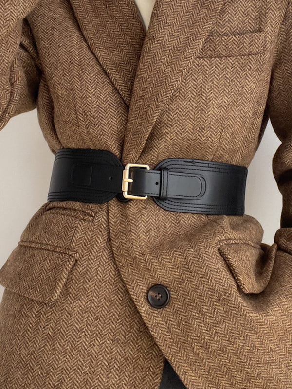 Suni Deri Tokalı Korse Kemer 