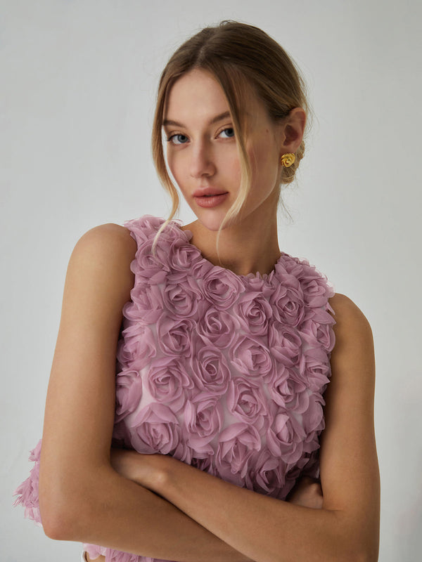 Romantik Çok Çiçekli Bluz 