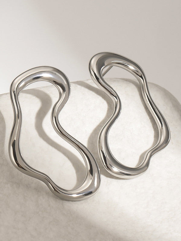 Düzensiz Metal Küpeler 