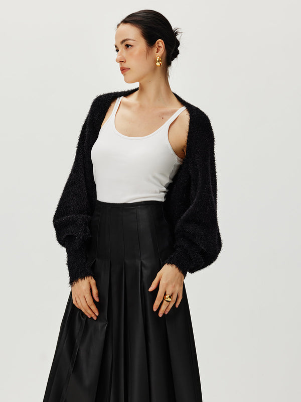 Omuz silkme Fuzzy Caidigan 