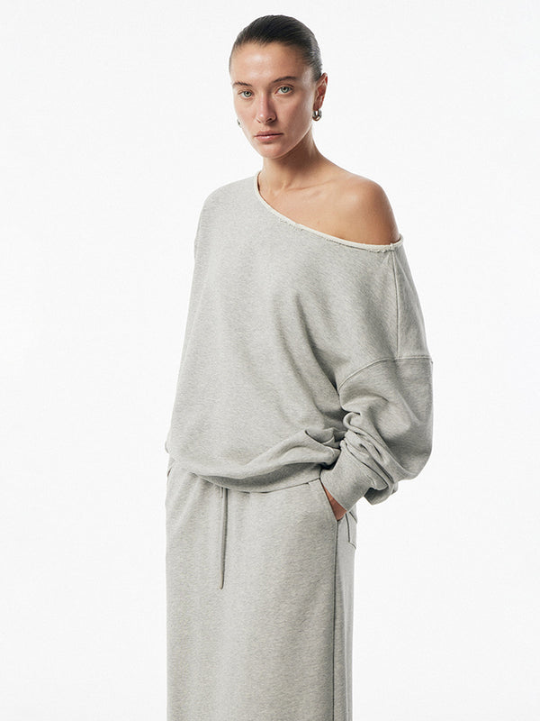 Asimetrik Bağcıklı Cepli Etek Takımı 