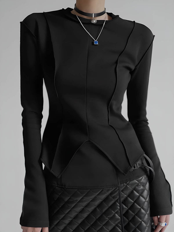 Boru İnce Jersey Bluz 