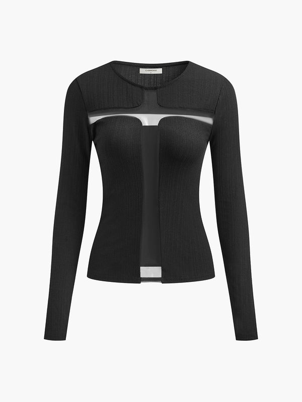 Yarı Şeffaf Seksi İnce Tişört 