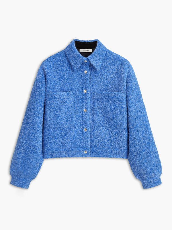 Düğmeli Tokalı Yaka Ceket 