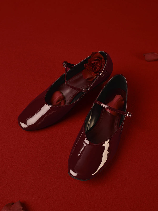 Buckle Strap Ballet Flats