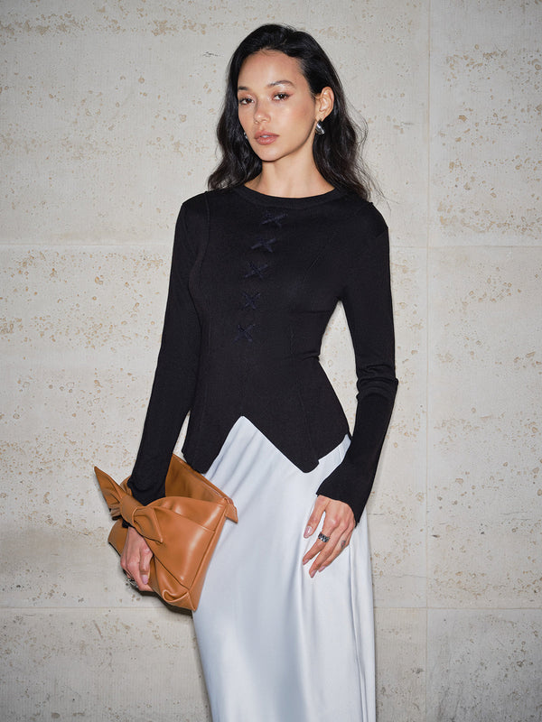 Bölünmüş Bel Kısmı Tişört 