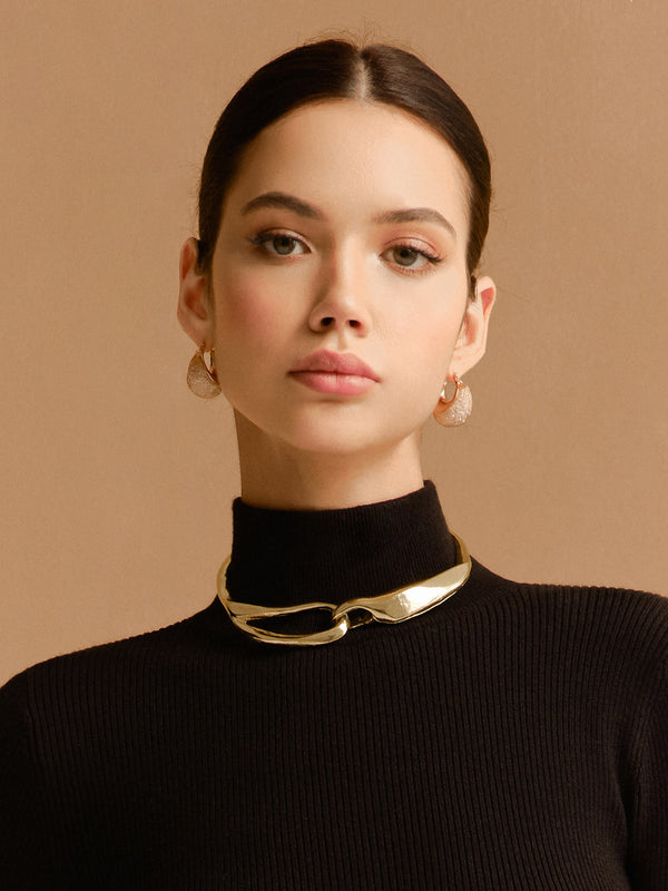 Asimetrik Kalın Choker 
