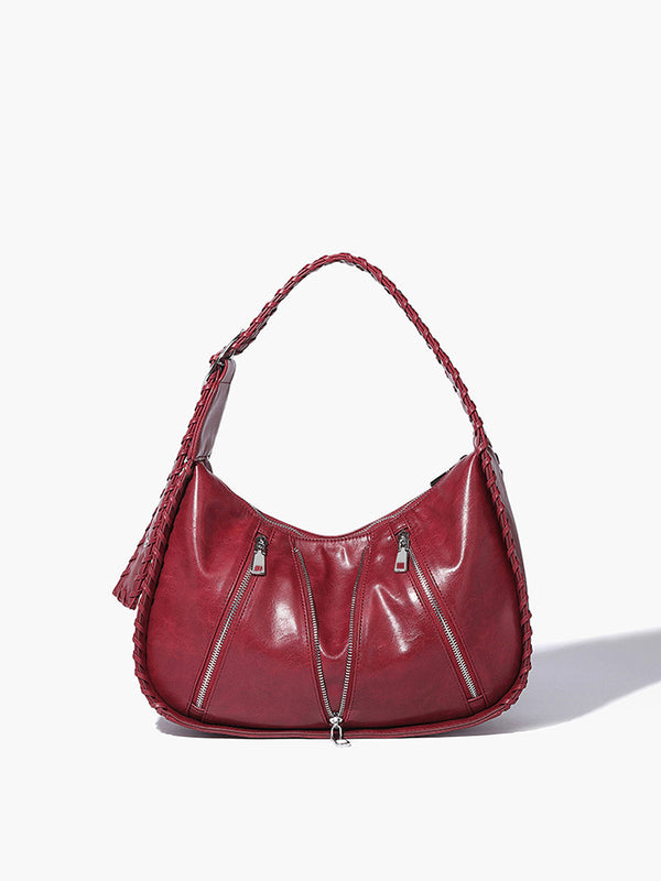 Yumuşak Tokalı Fermuarlı Koltuk Altı Çantası 