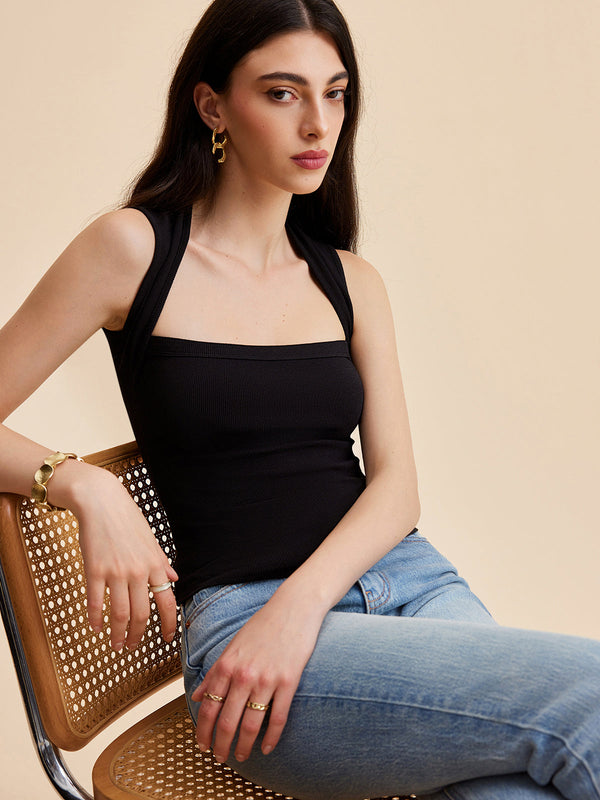 Kare Yakalı Ribanalı Atlet 