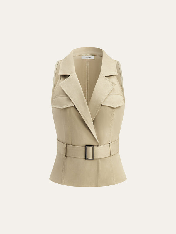 Kemerli Kolsuz Yelek 