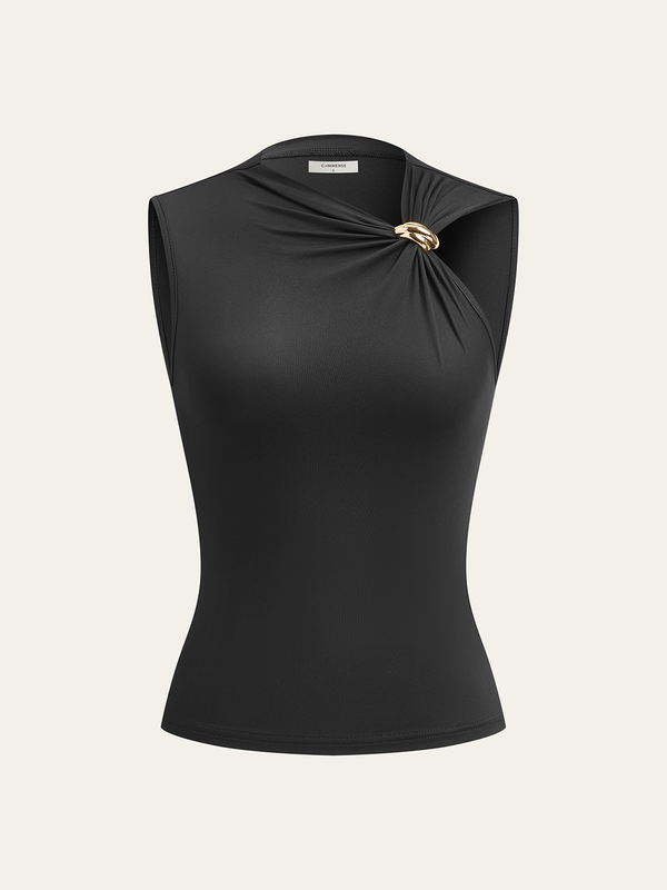 Asymmetric Sleeveless Top