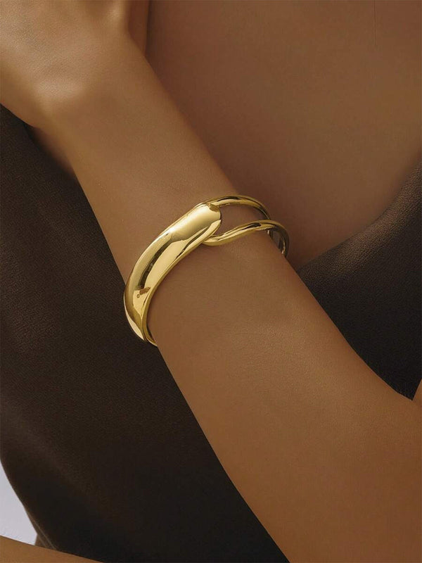 Zarif Altın Tonlu Bilezik 