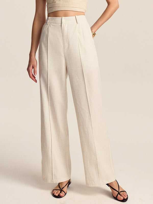 Tencel-Linen Blend Trousers