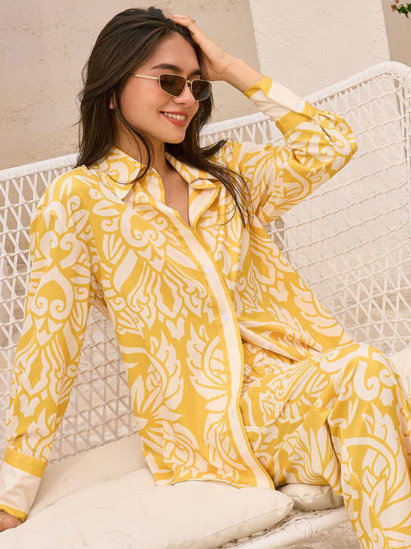 Büyük Beden Desenli Gömlek 