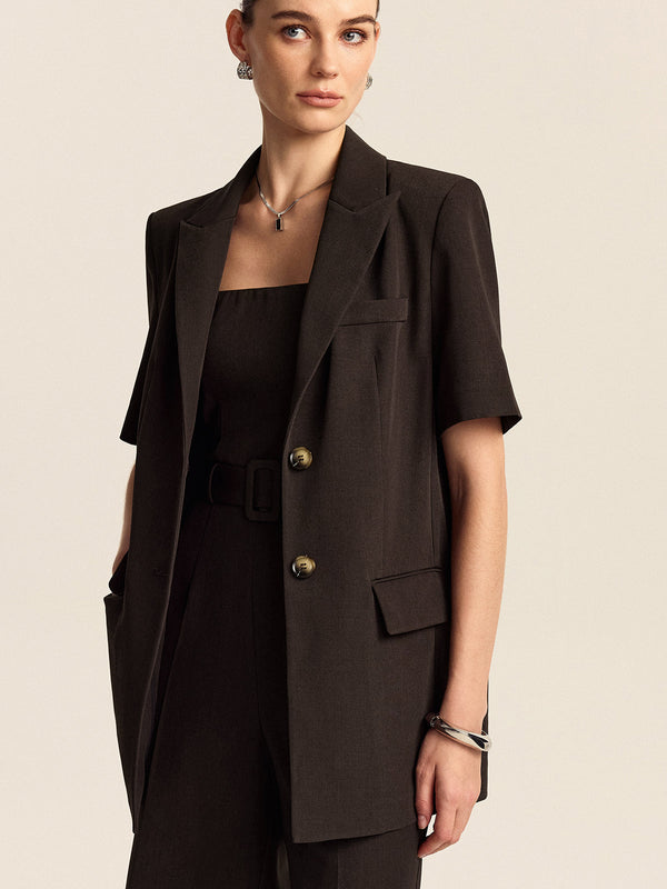 Büyük Boy Kısa Kollu Blazer 