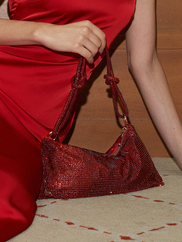 Rhinestone Small Armpit Bag