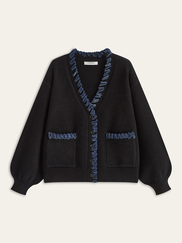 Kot Saçaklı Hırka 