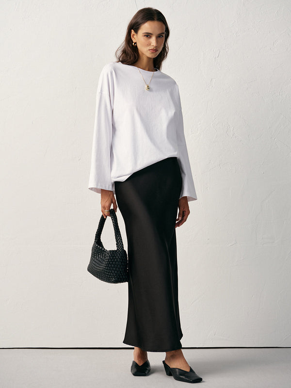 Uzun Kollu Pamuklu Tişört