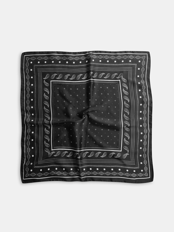 Paisley Desenli Kare Eşarp 