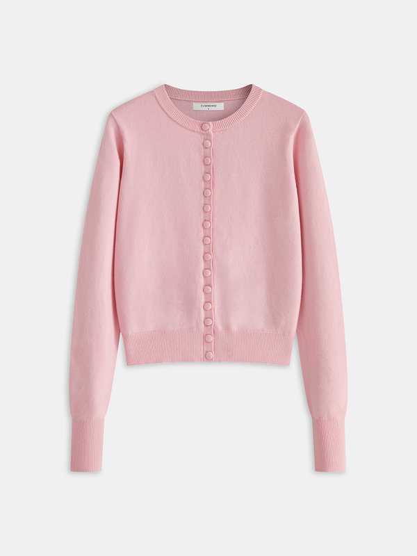 Button Front Knit Cardigan