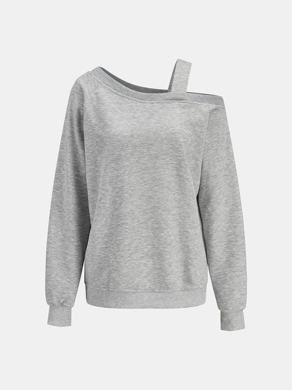 Askı Detaylı Omuzdan Askılı Sweatshirt 