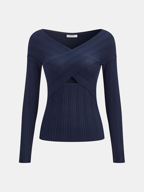 Kabartmalı Örgü Kesikli Üst 